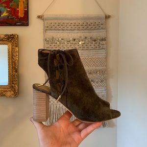 Vaneli Suede Block Heel